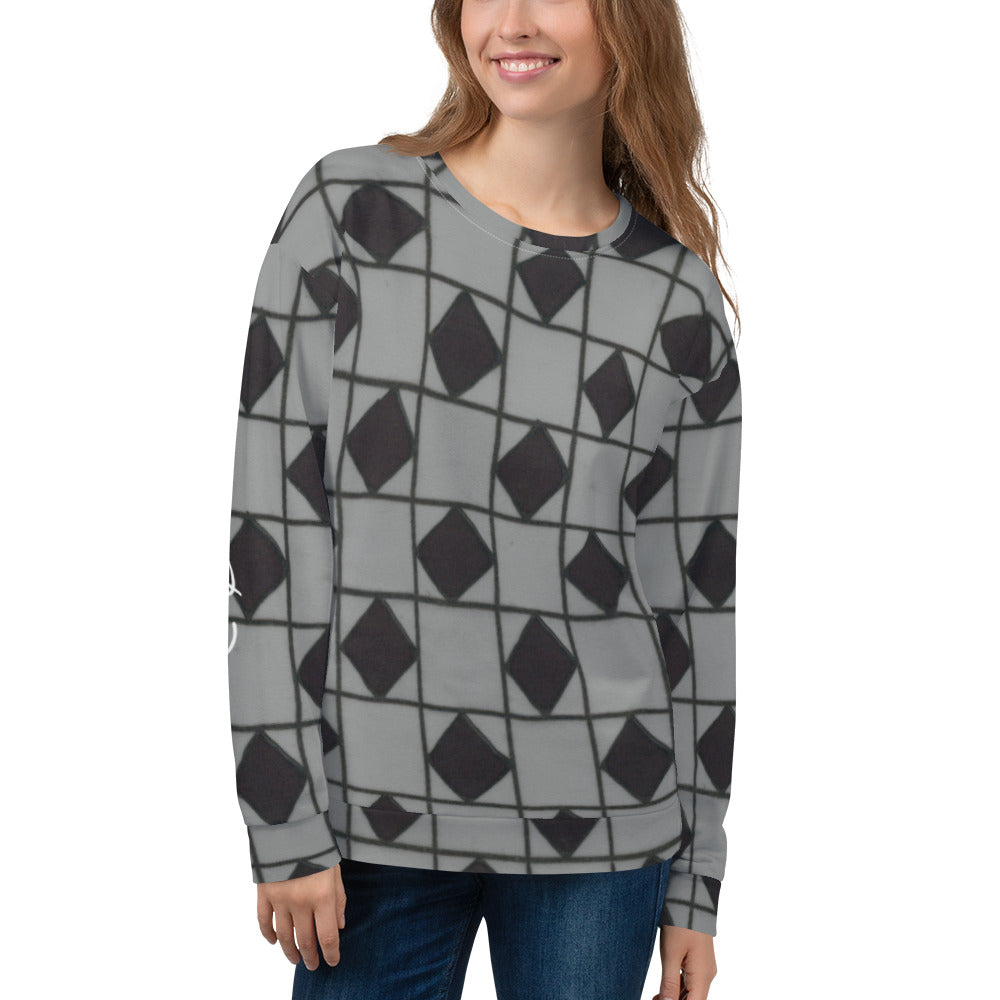 Recycled Unisex Sweatshirt - Grey Optical - Women