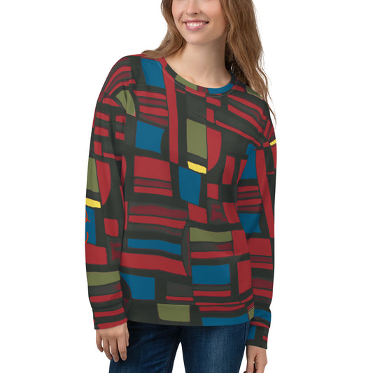 Recycled Unisex Sweatshirt - Spirited Geo - Women