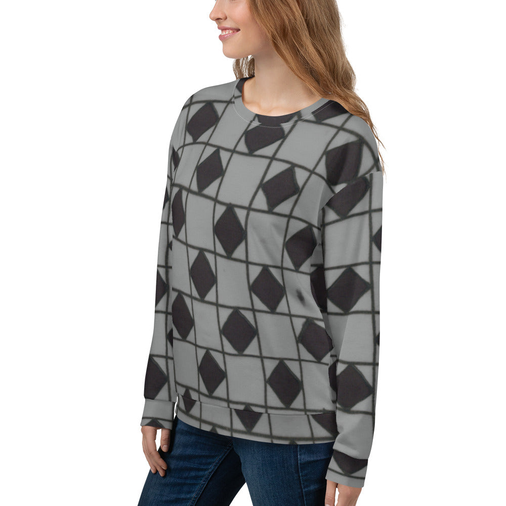 Recycled Unisex Sweatshirt - Grey Optical - Women