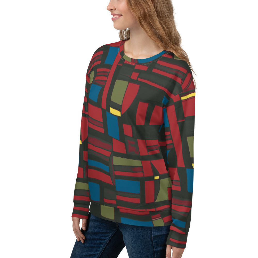 Recycled Unisex Sweatshirt - Spirited Geo - Women