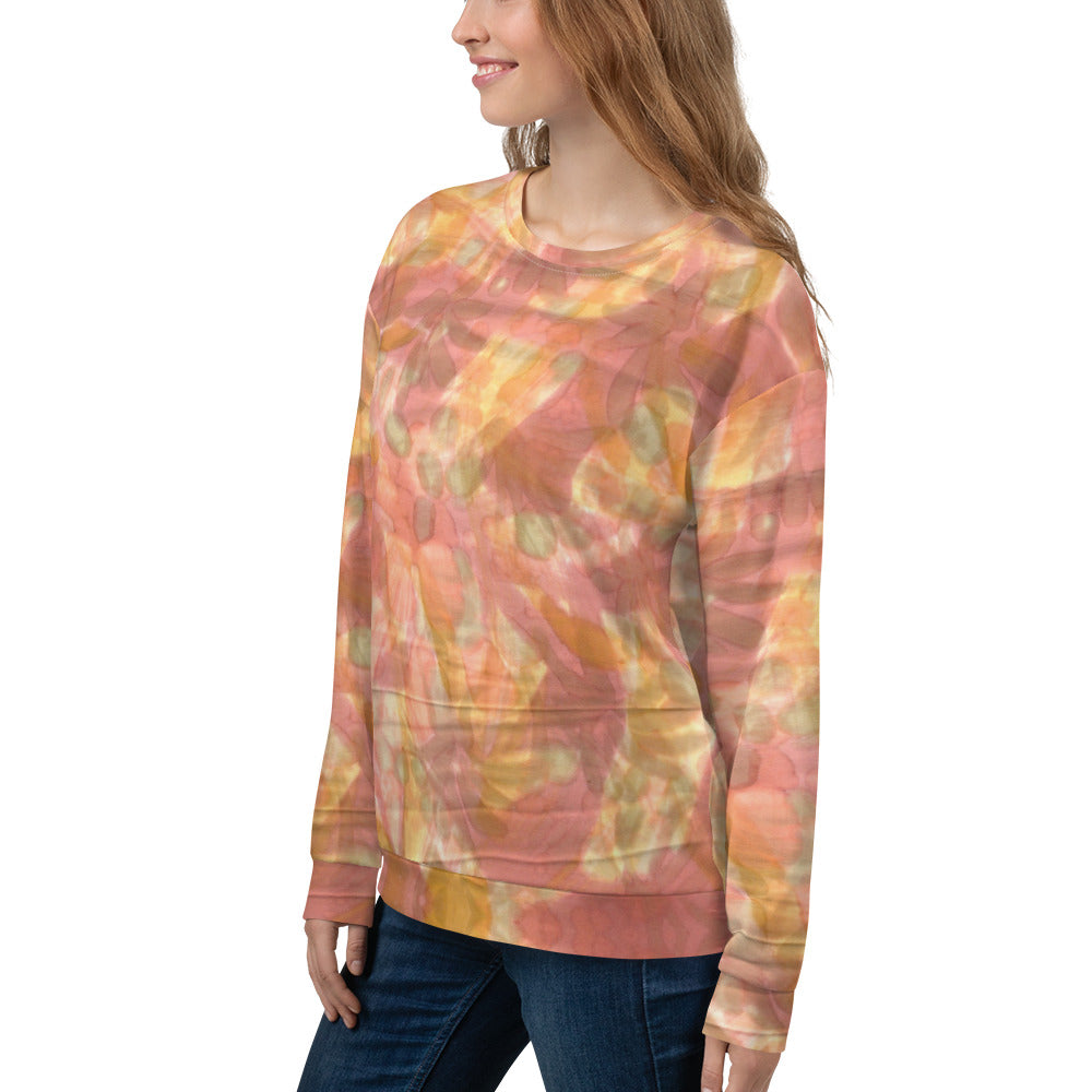 Recycled Unisex Sweatshirt- Watercolor Smudge - Women