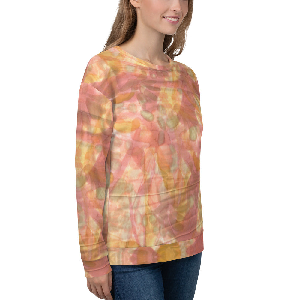 Recycled Unisex Sweatshirt- Watercolor Smudge - Women