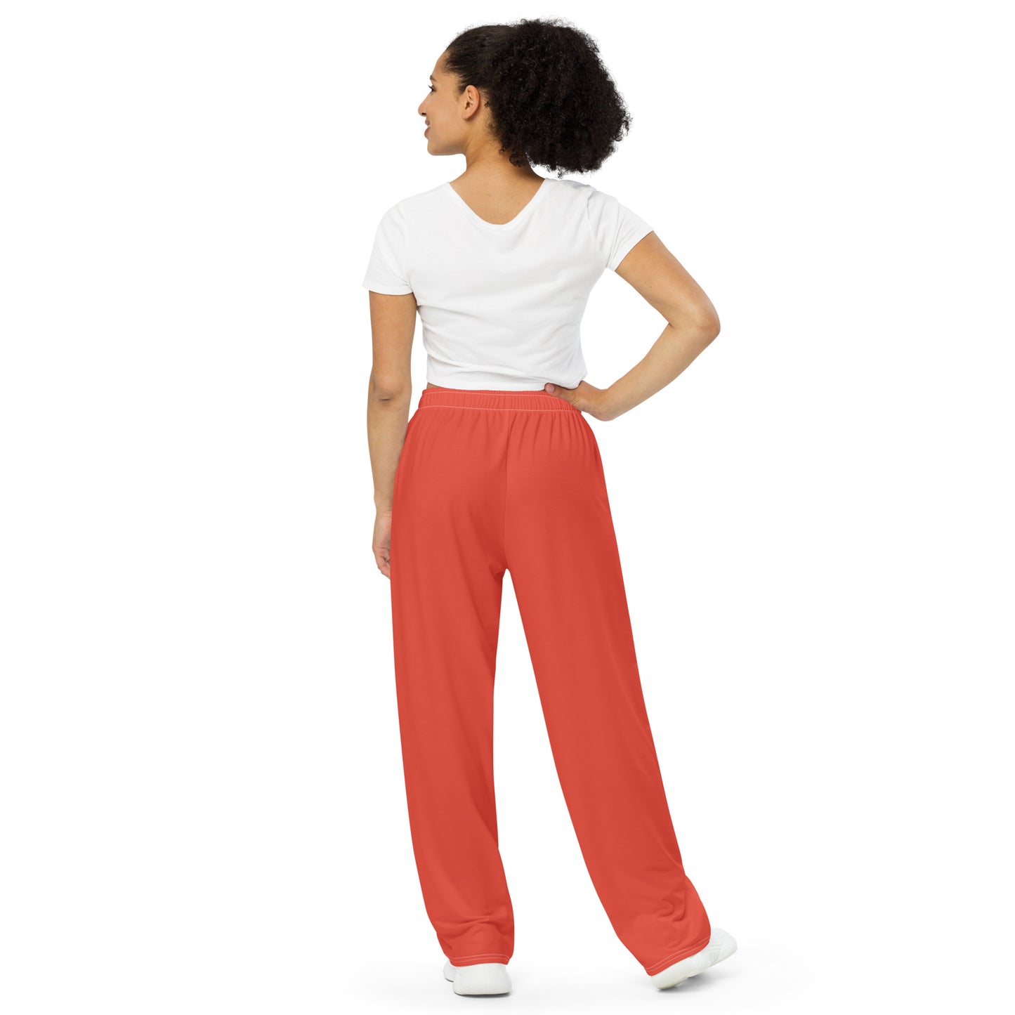 Wide Leg Pants Orange - Women