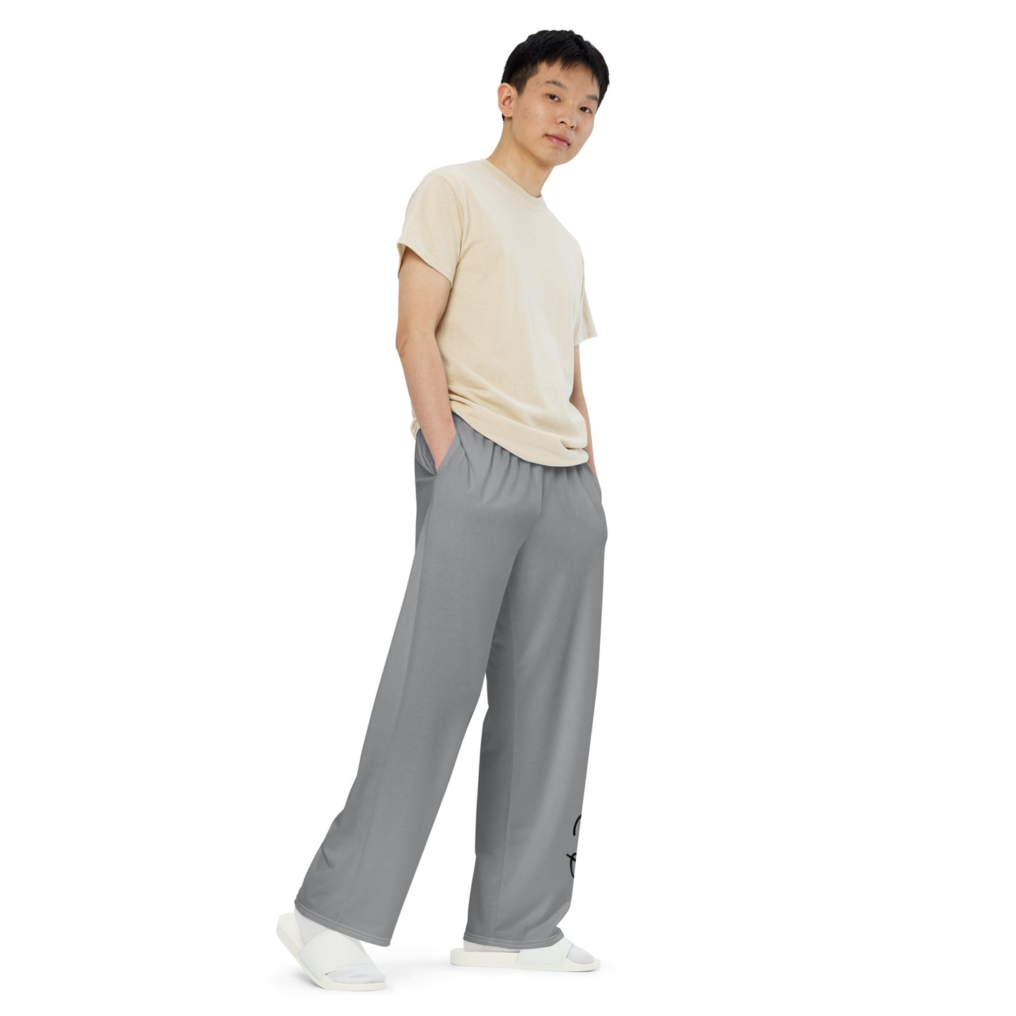 Wide Leg Pants Steel - Men