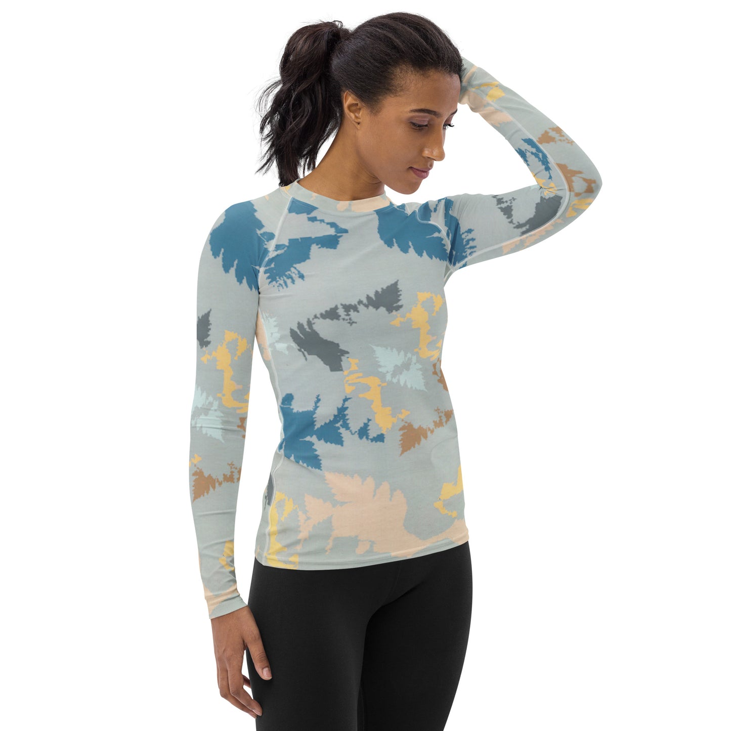 Abstract Forest Long Sleeve Tops