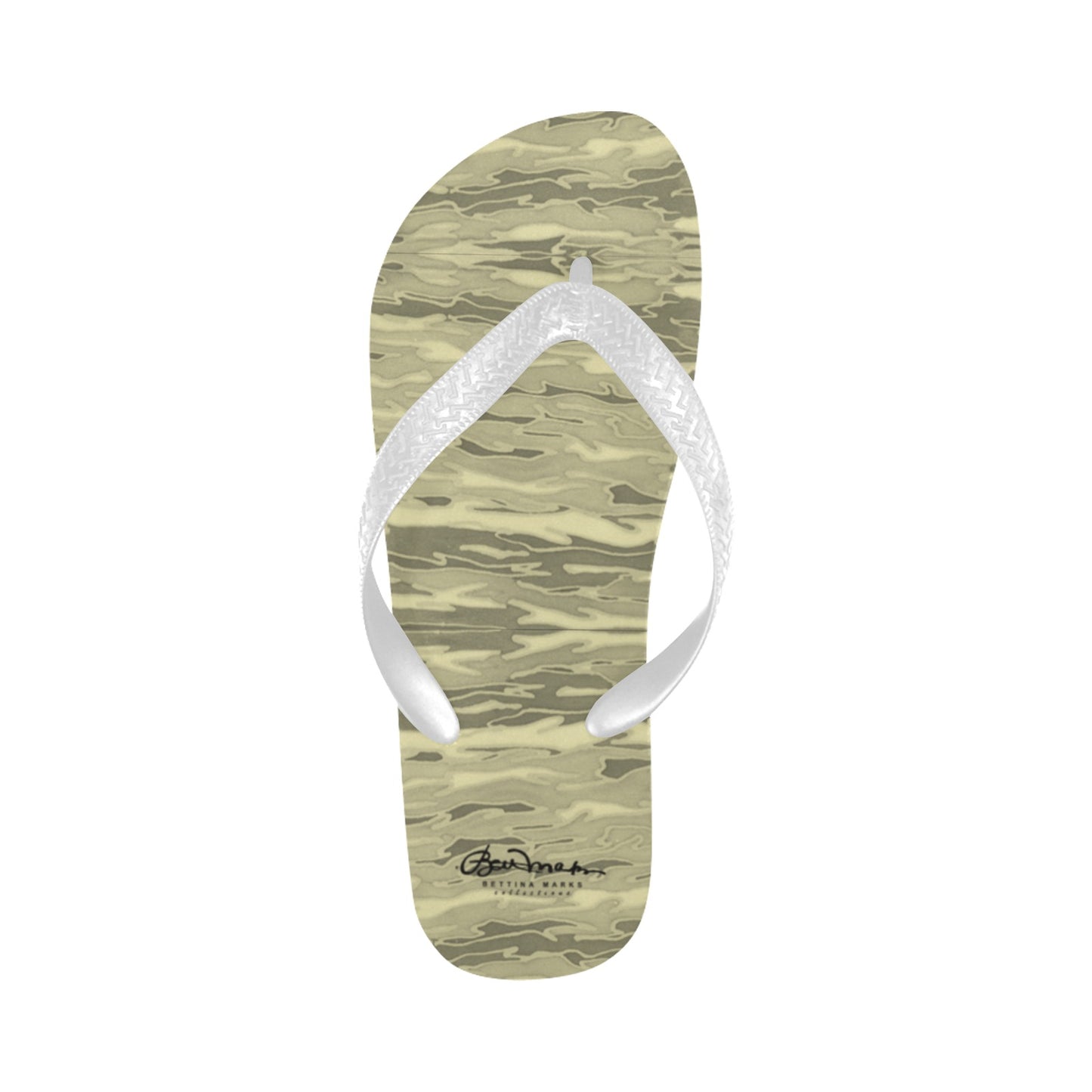 Khaki Lava Camouflage Flip Flops for Men/Women