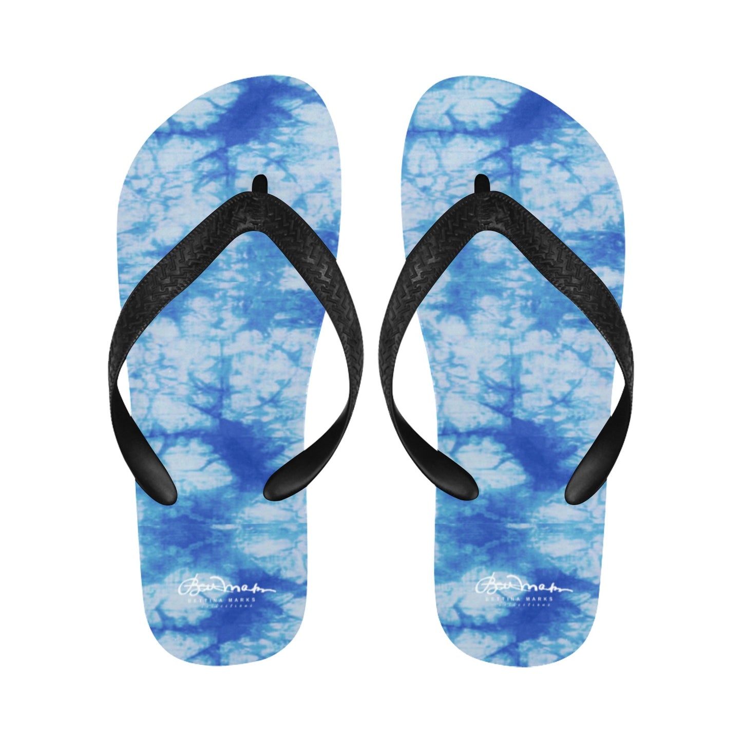 Blue Tie Dye Flip Flops for Men/Women