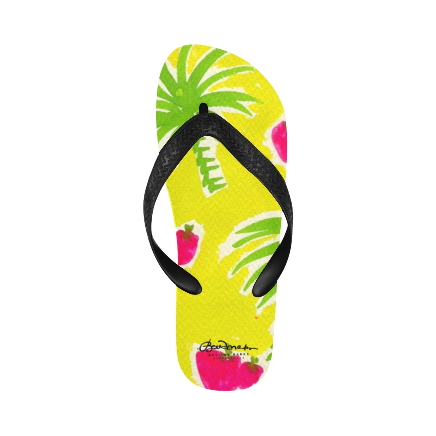 Strawberry Tropic Flip Flops for Men/Women
