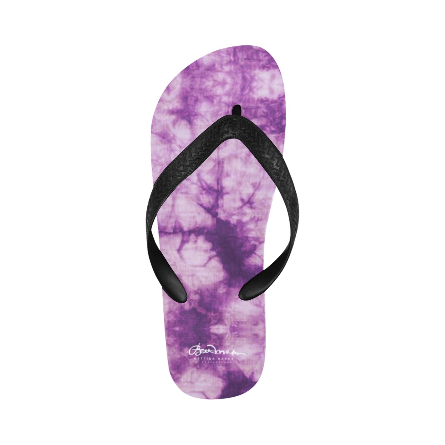 Purple Tie Dye Flip Flops for Men/Women