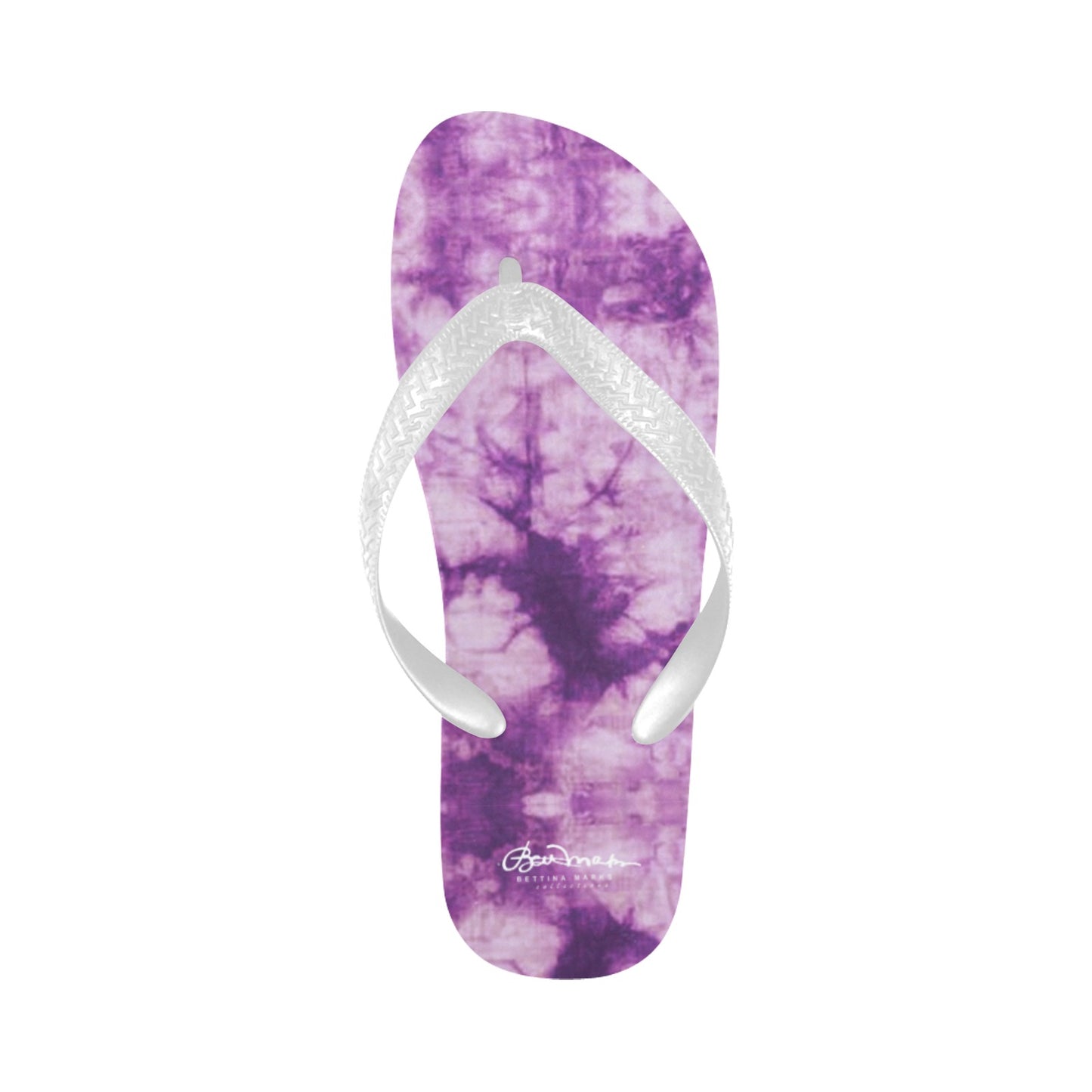 Purple Tie Dye Flip Flops for Men/Women