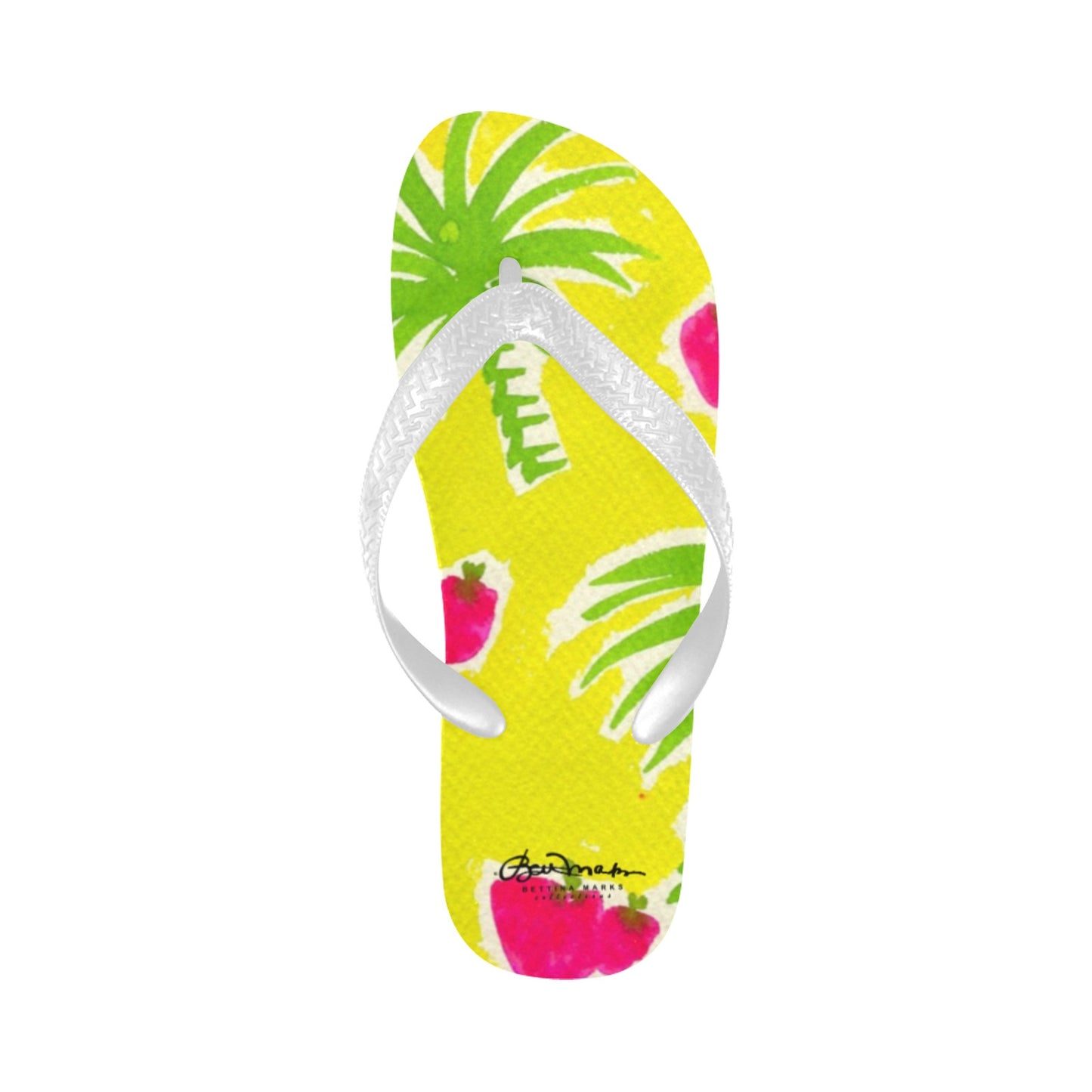 Strawberry Tropic Flip Flops for Men/Women