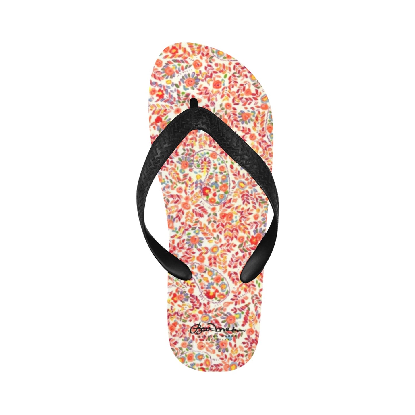 Retro Paisley Flip Flops for Men/Women