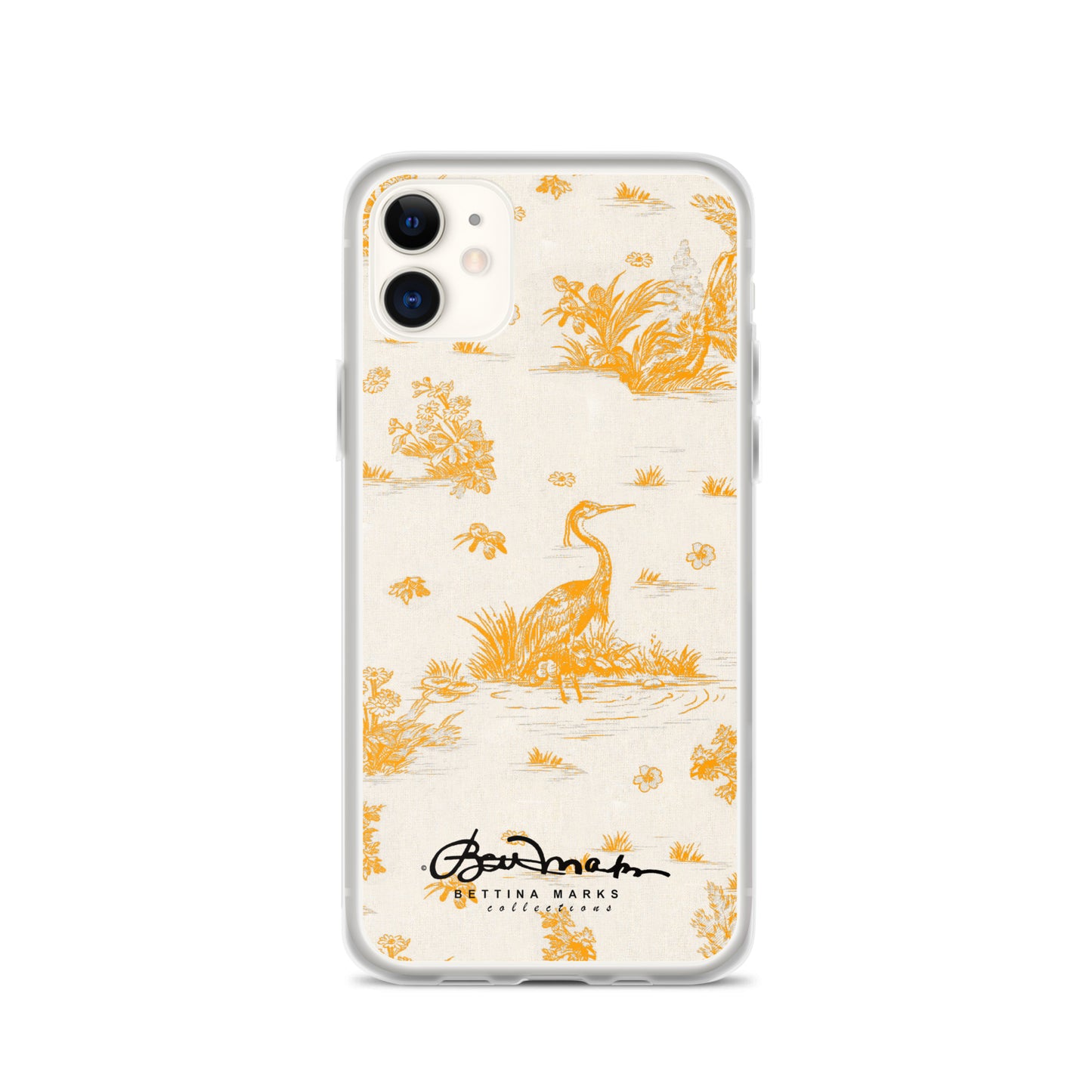 Toiles de Jouy Sacral Orange iPhone Case
