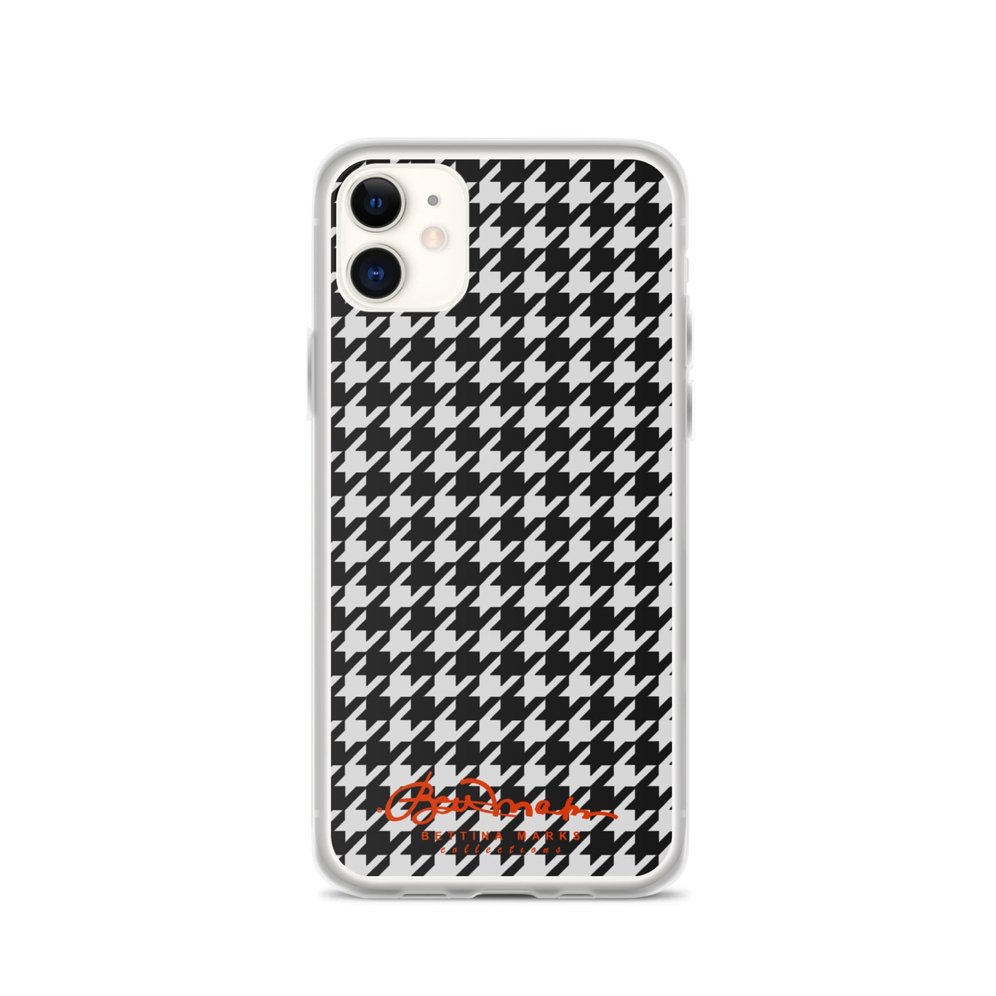 Black & White Houndstooth Clear Case for iPhone®