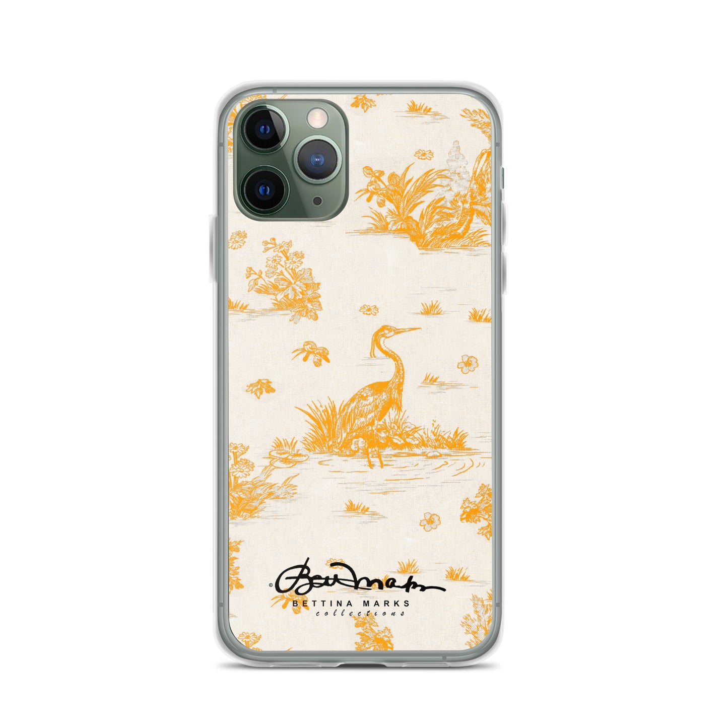 Toiles de Jouy Sacral Orange iPhone Case