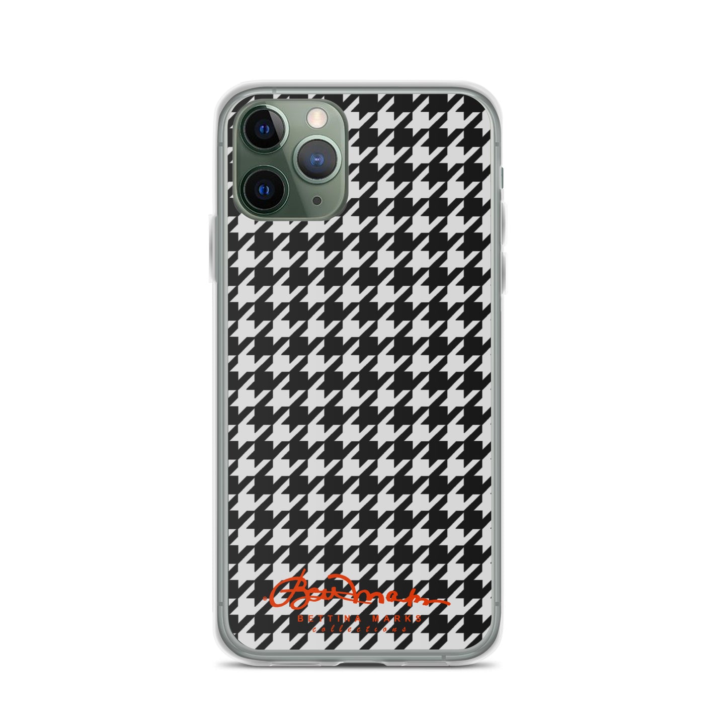 Black & White Houndstooth Clear Case for iPhone®