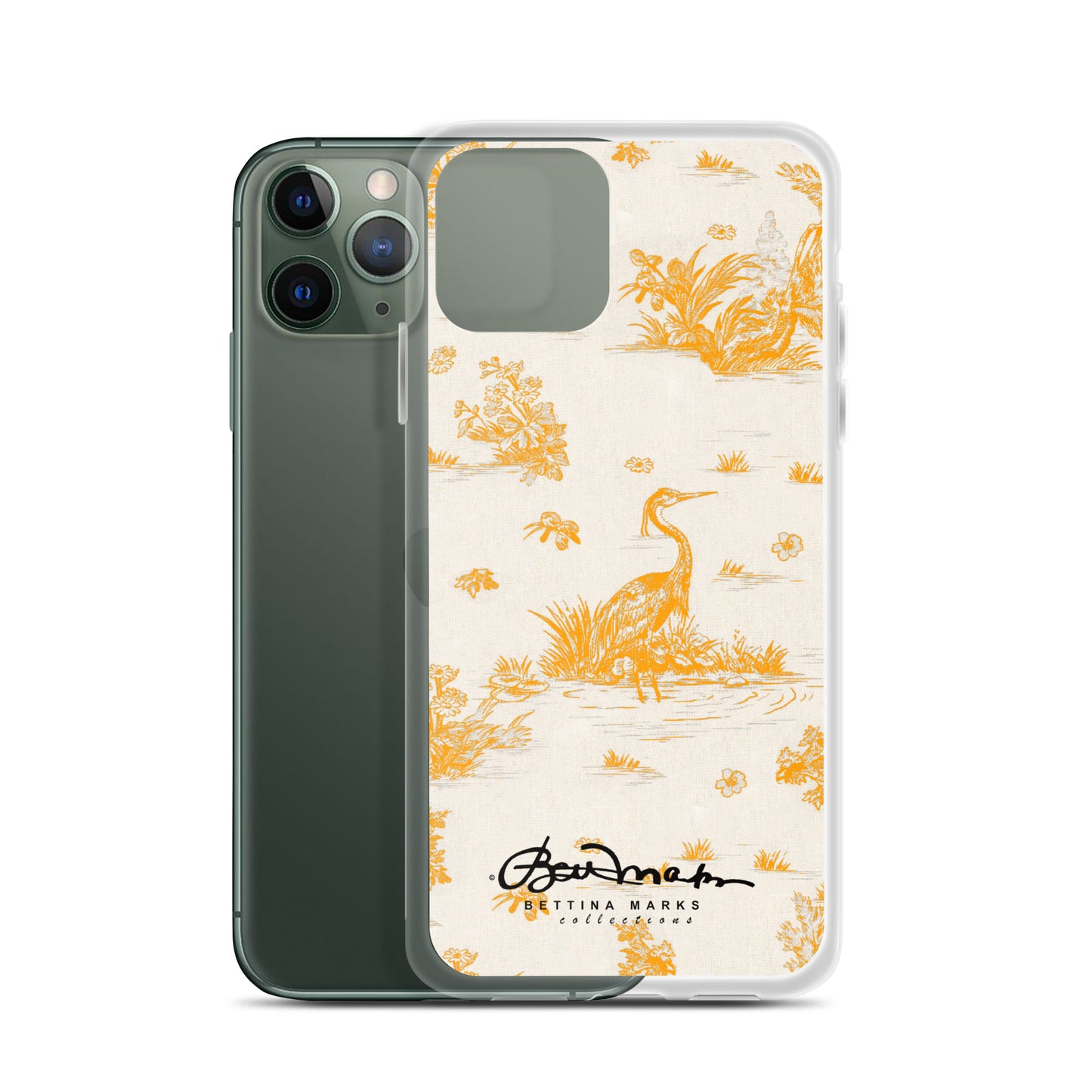 Toiles de Jouy Sacral Orange iPhone Case