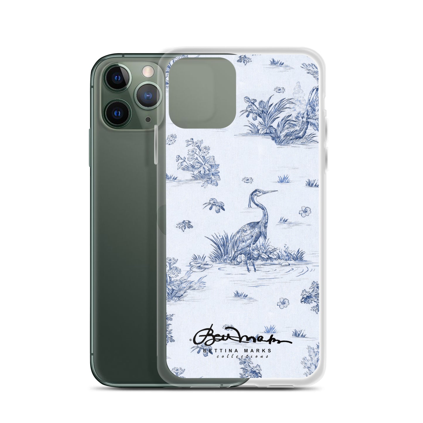 Toiles de Jouy Harmony Blue iPhone Case