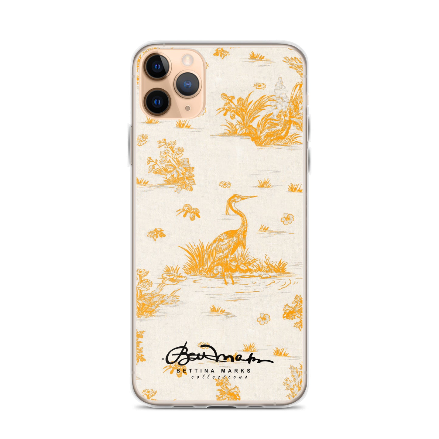 Toiles de Jouy Sacral Orange iPhone Case