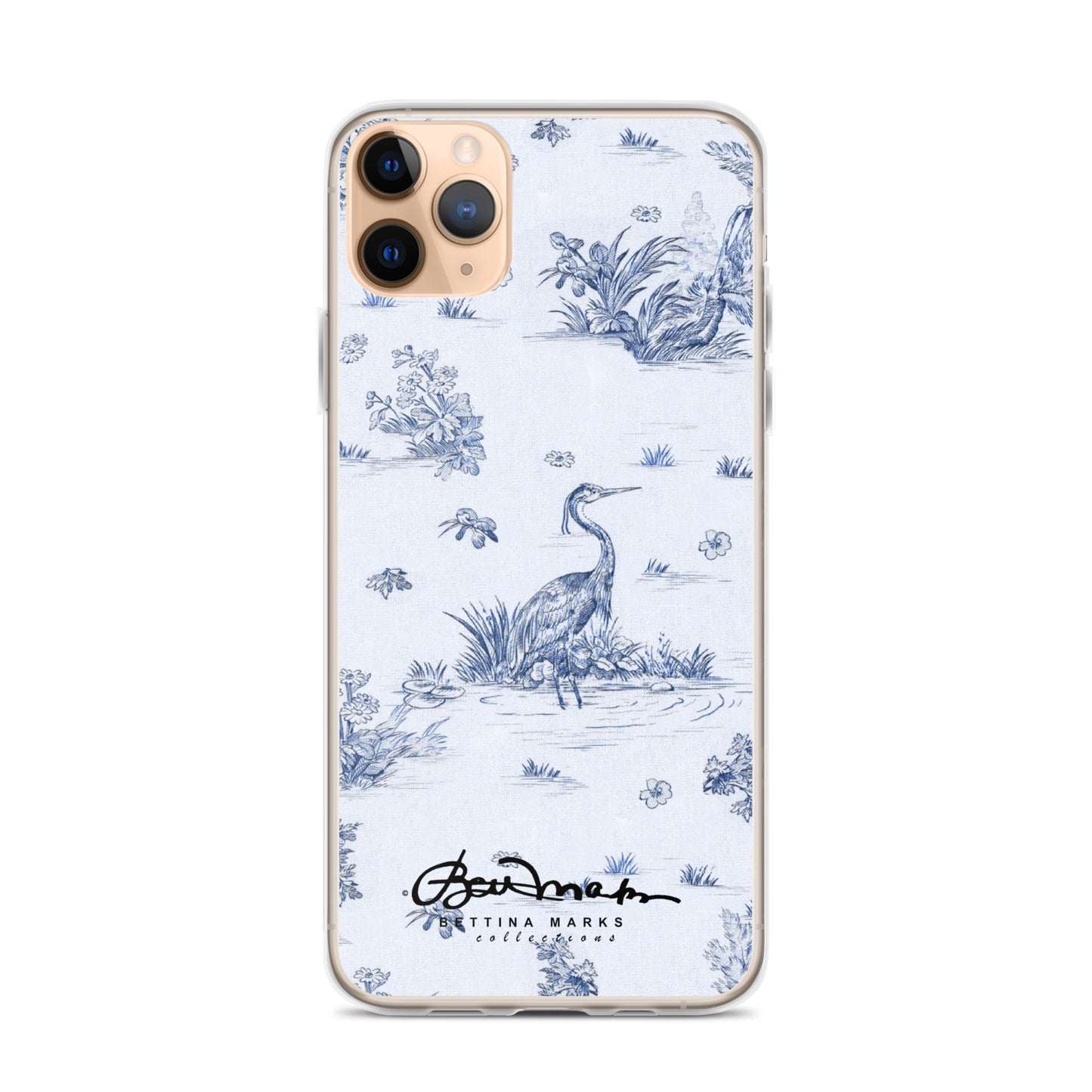 Toiles de Jouy Harmony Blue iPhone Case