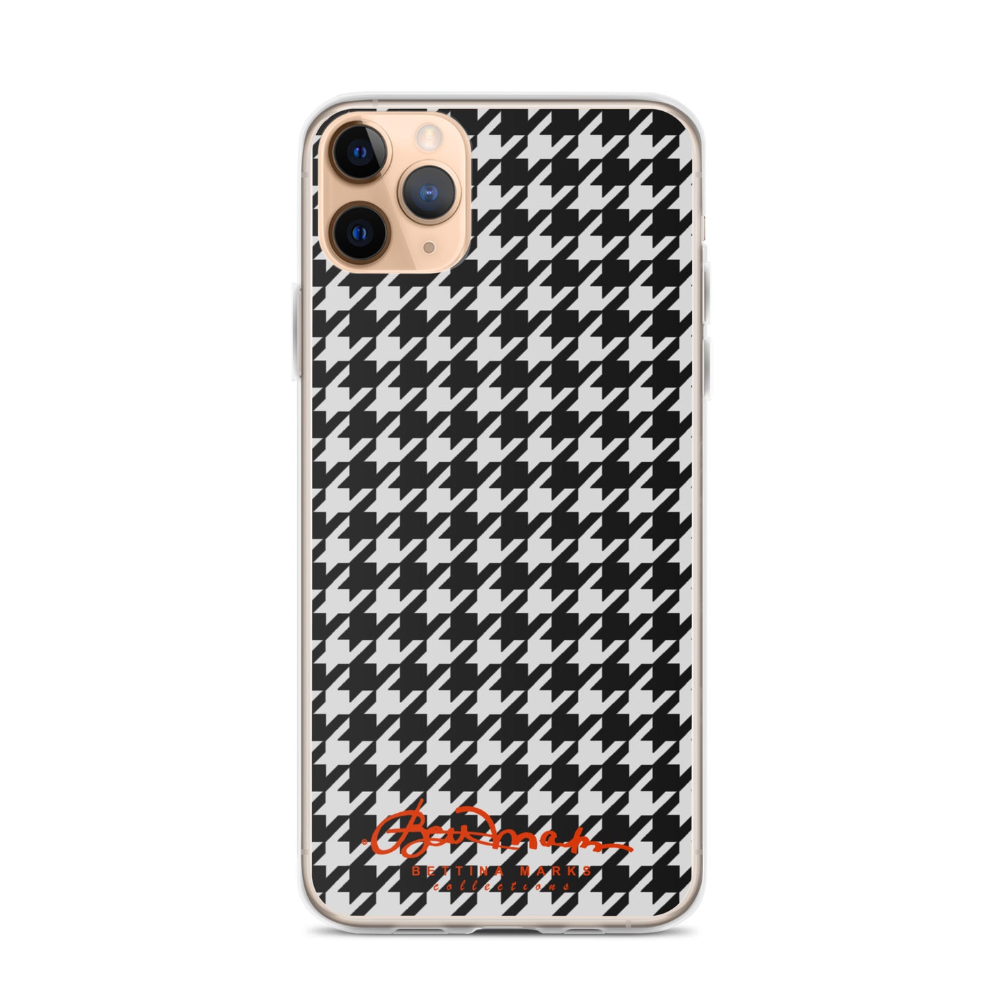 Black & White Houndstooth Clear Case for iPhone®