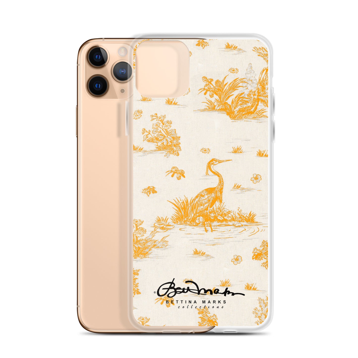 Toiles de Jouy Sacral Orange iPhone Case