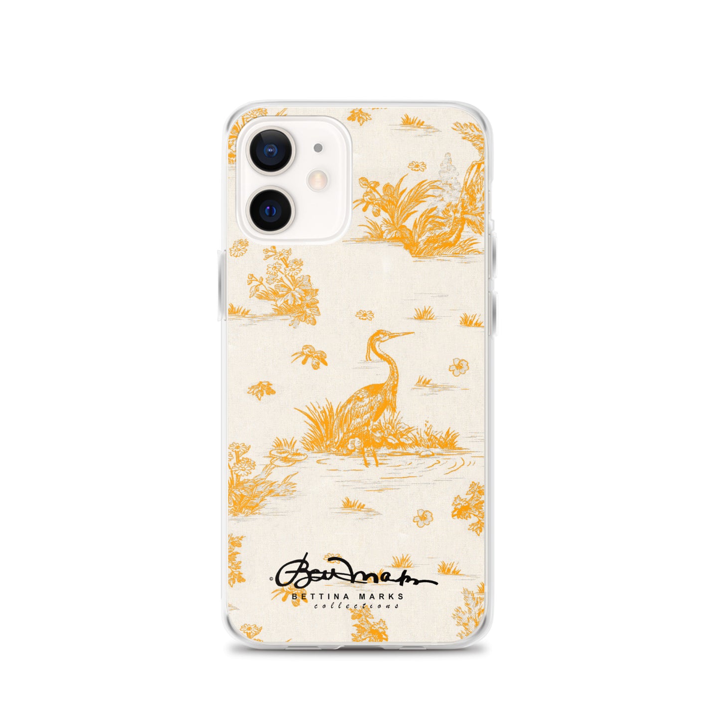 Toiles de Jouy Sacral Orange iPhone Case