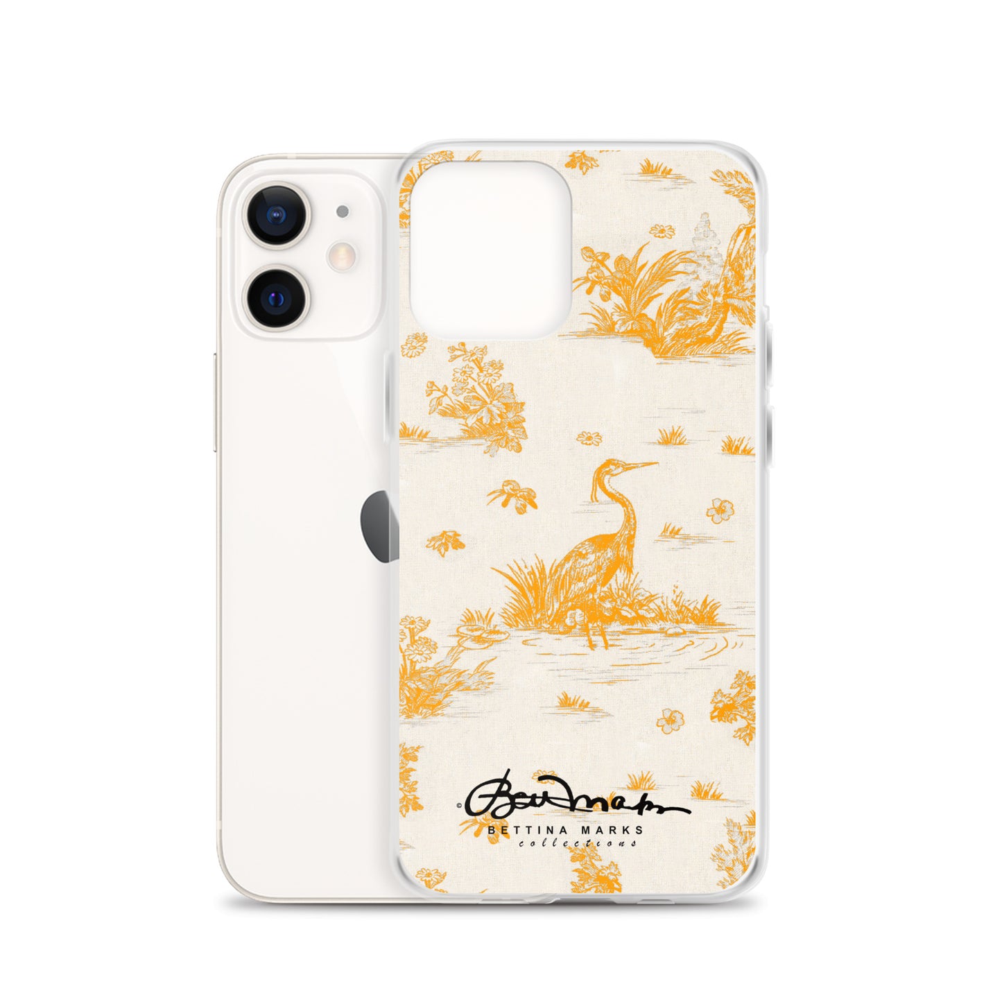 Toiles de Jouy Sacral Orange iPhone Case