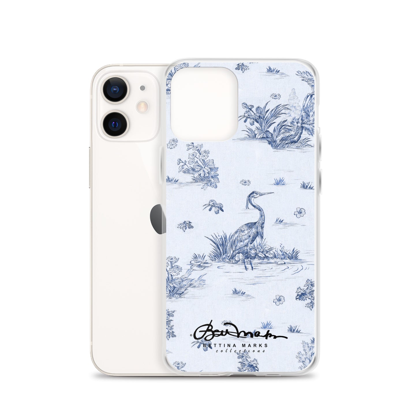 Toiles de Jouy Harmony Blue iPhone Case