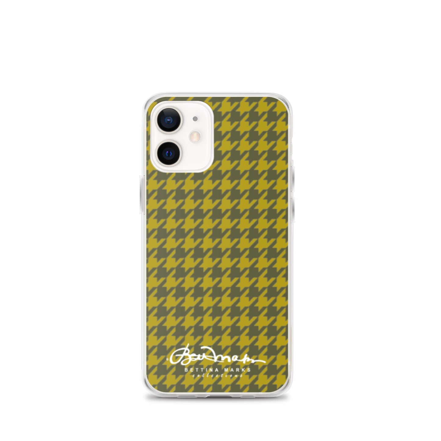 Olive Houndsooth Iphone 15 Pro Clear Case for iPhone®