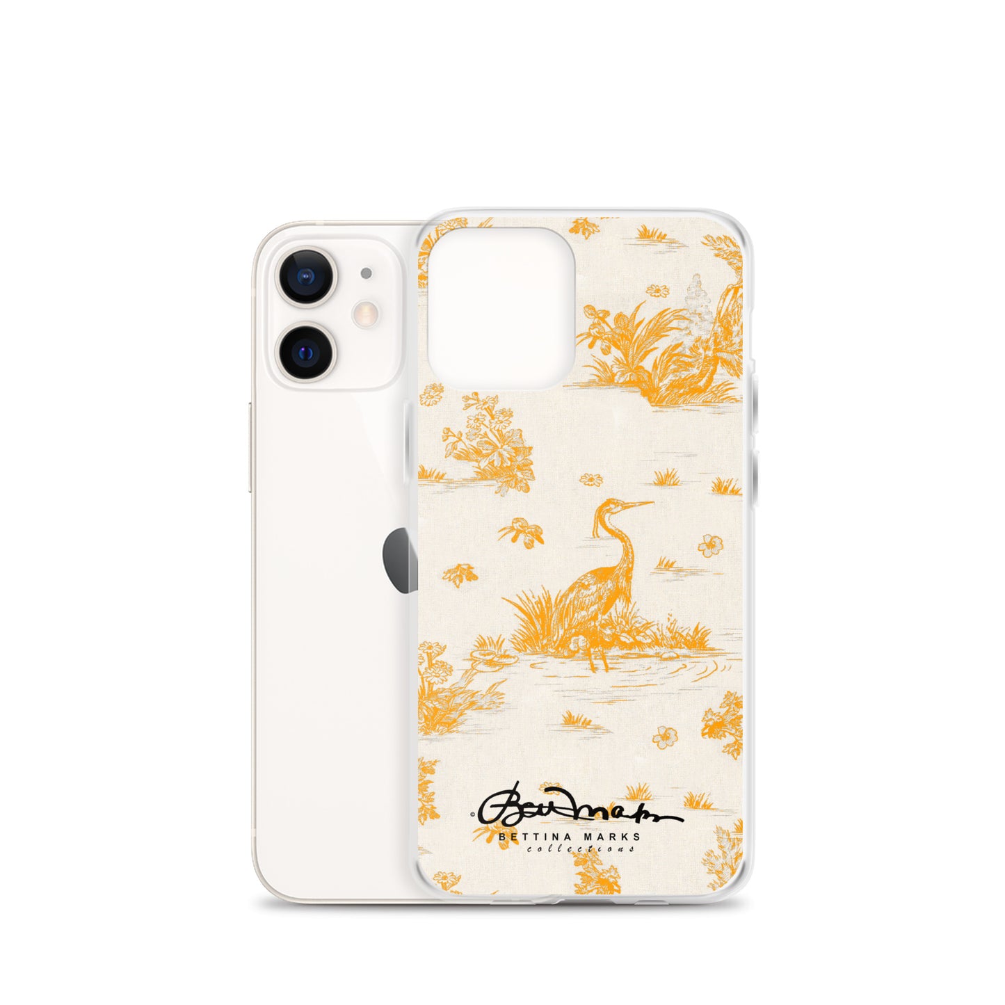 Toiles de Jouy Sacral Orange iPhone Case