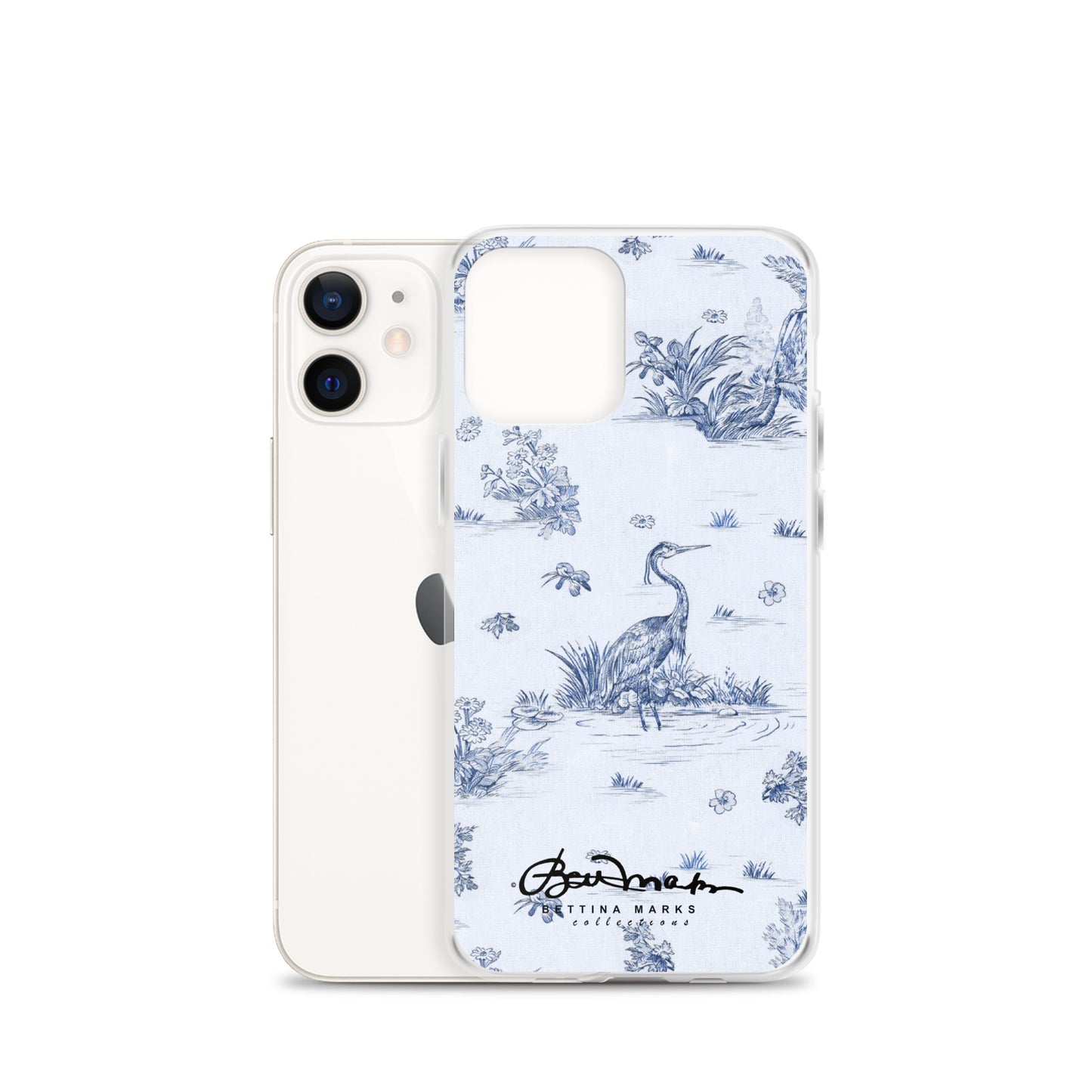 Toiles de Jouy Harmony Blue iPhone Case