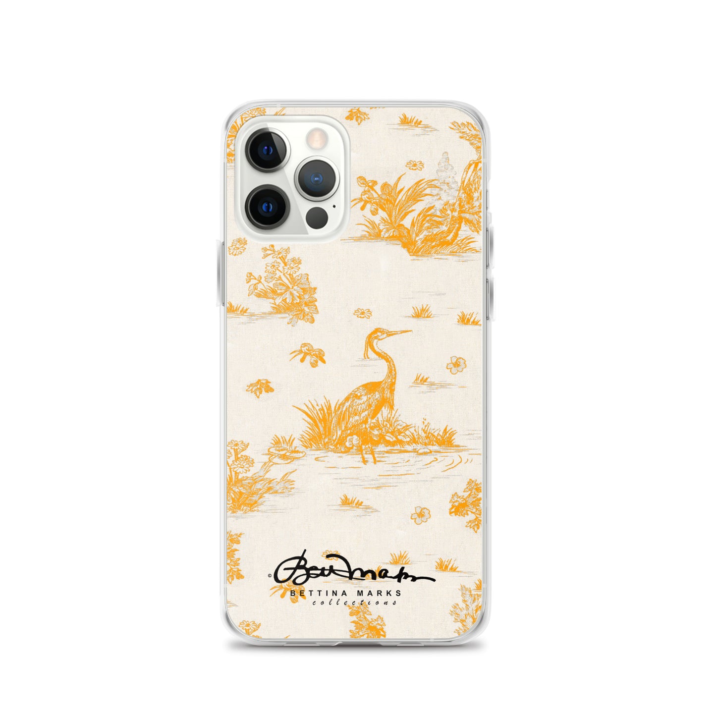 Toiles de Jouy Sacral Orange iPhone Case