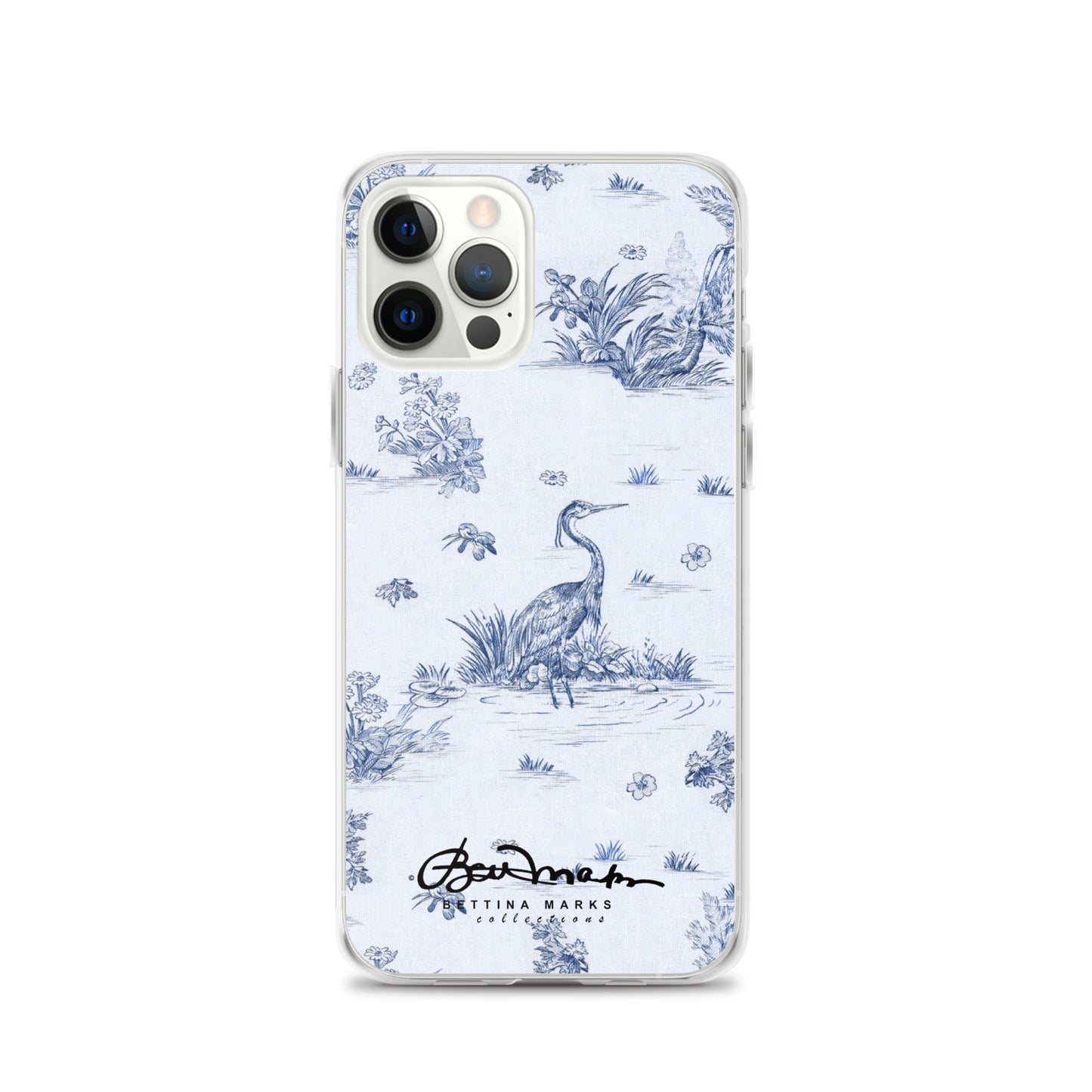 Toiles de Jouy Harmony Blue iPhone Case