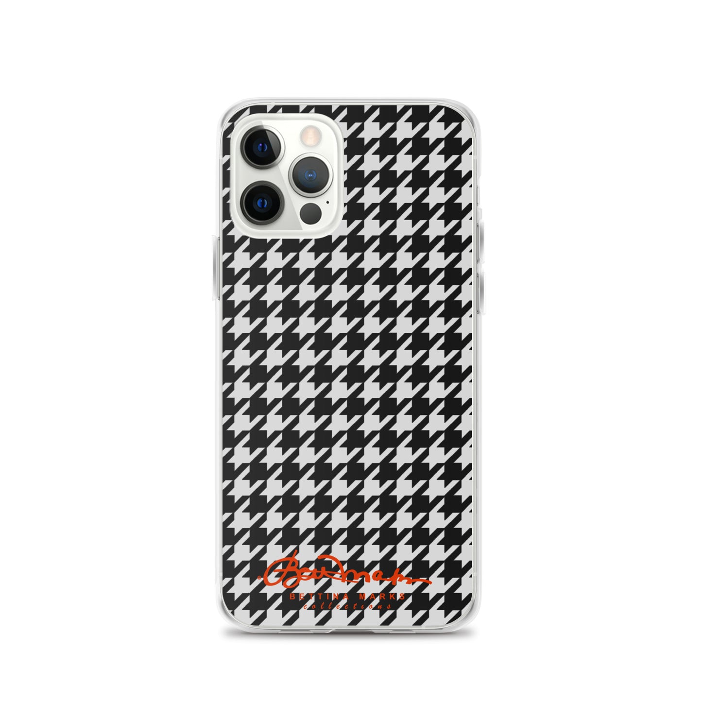Black & White Houndstooth Clear Case for iPhone®