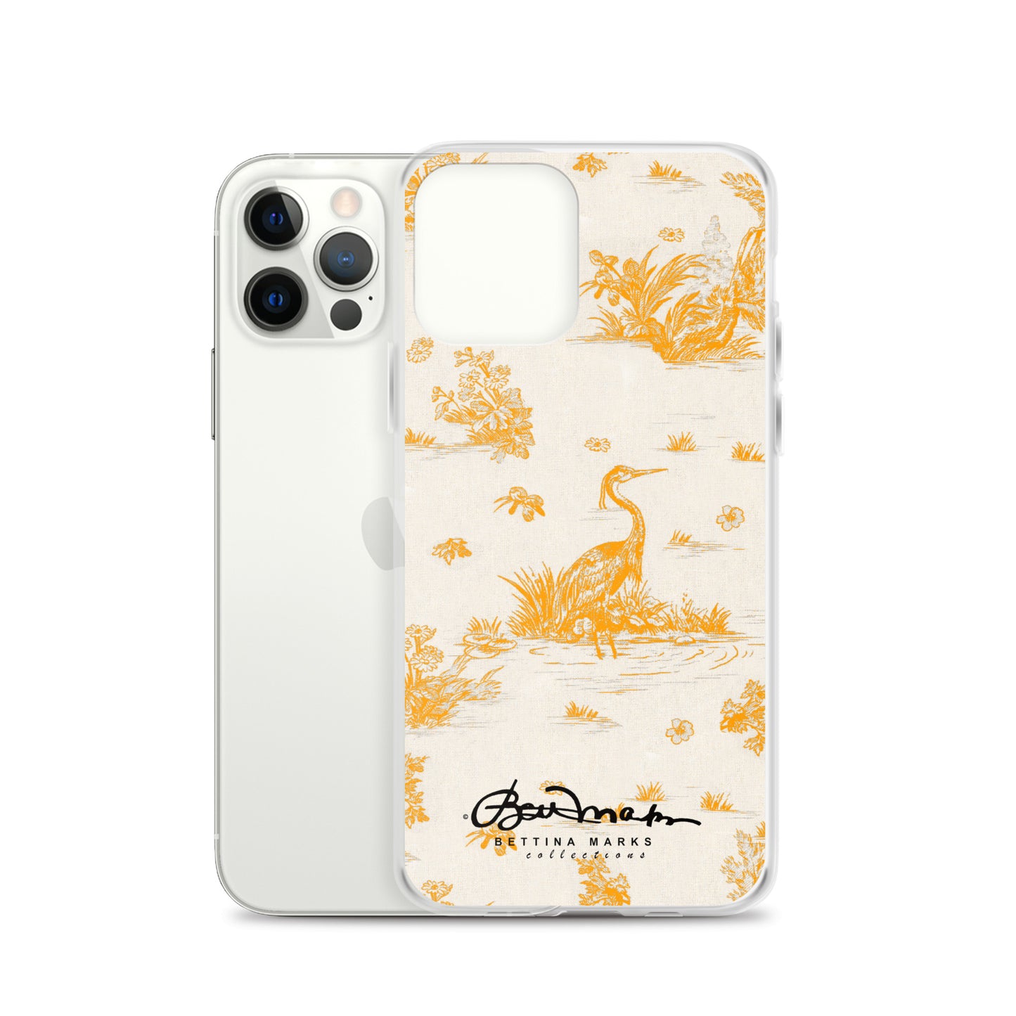 Toiles de Jouy Sacral Orange iPhone Case