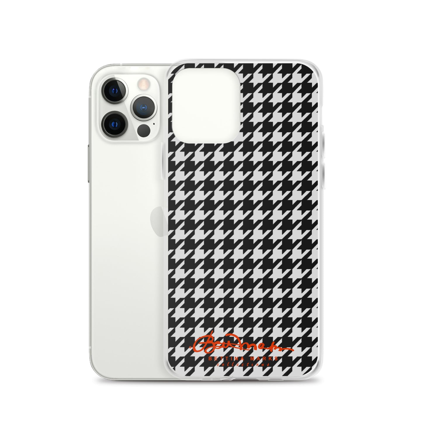 Black & White Houndstooth Clear Case for iPhone®