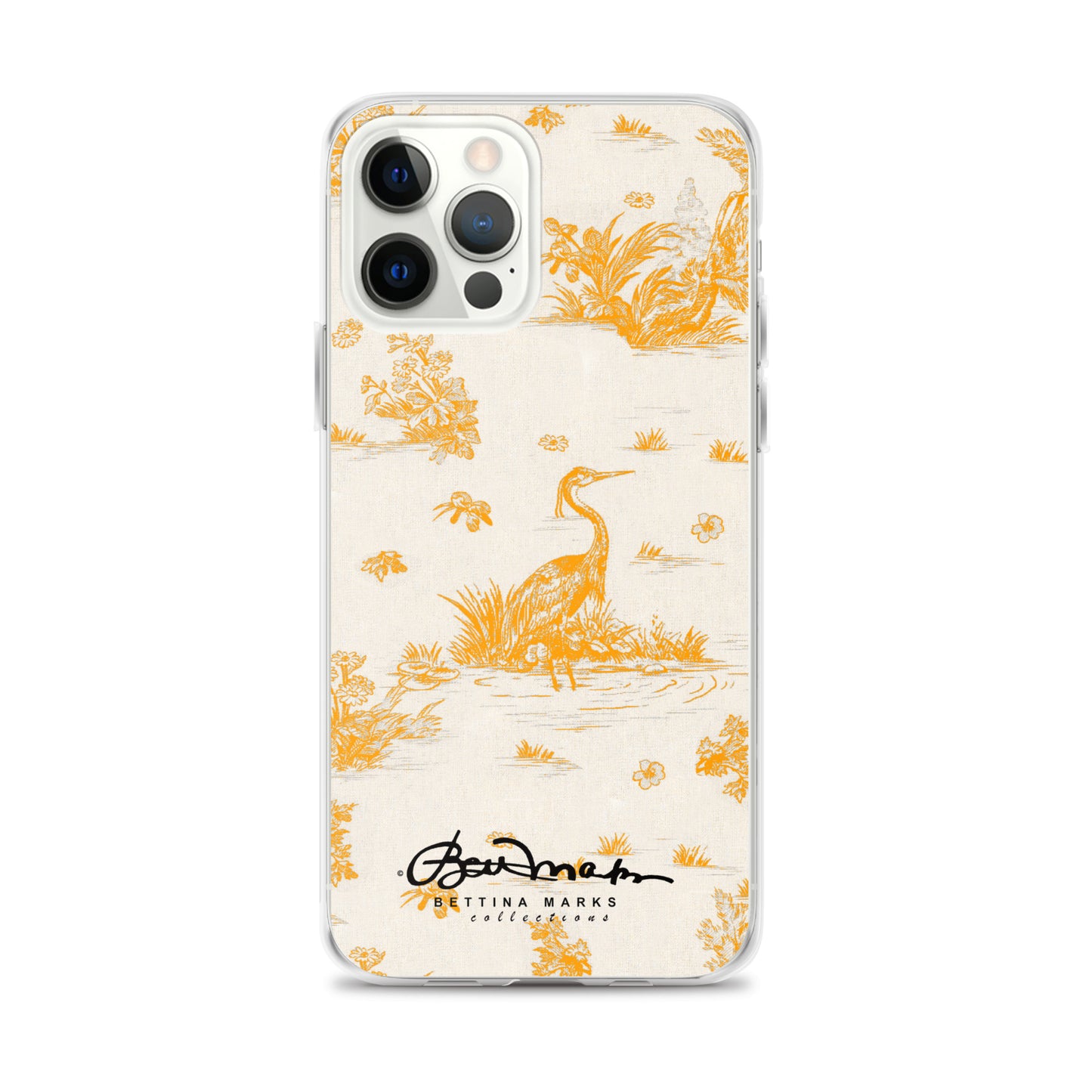Toiles de Jouy Sacral Orange iPhone Case