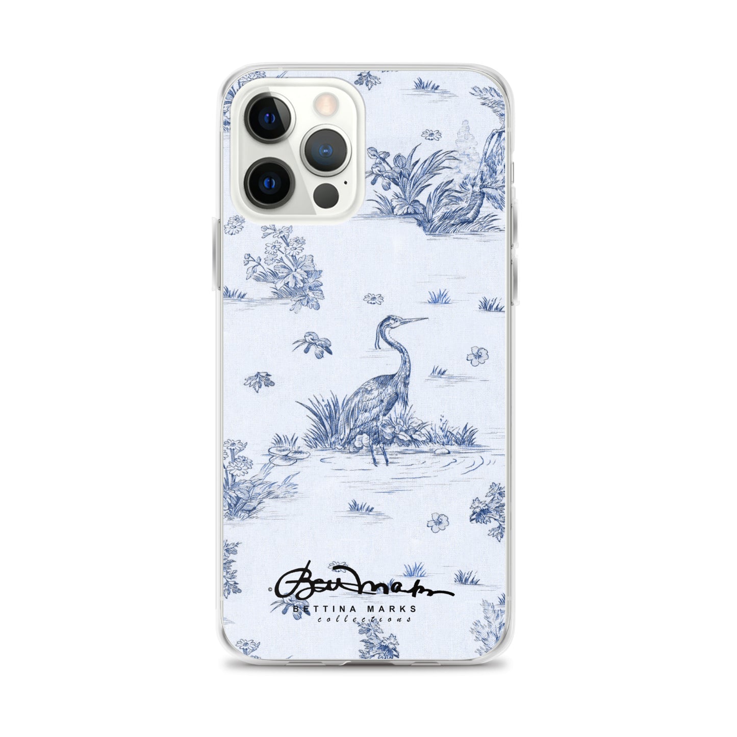 Toiles de Jouy Harmony Blue iPhone Case