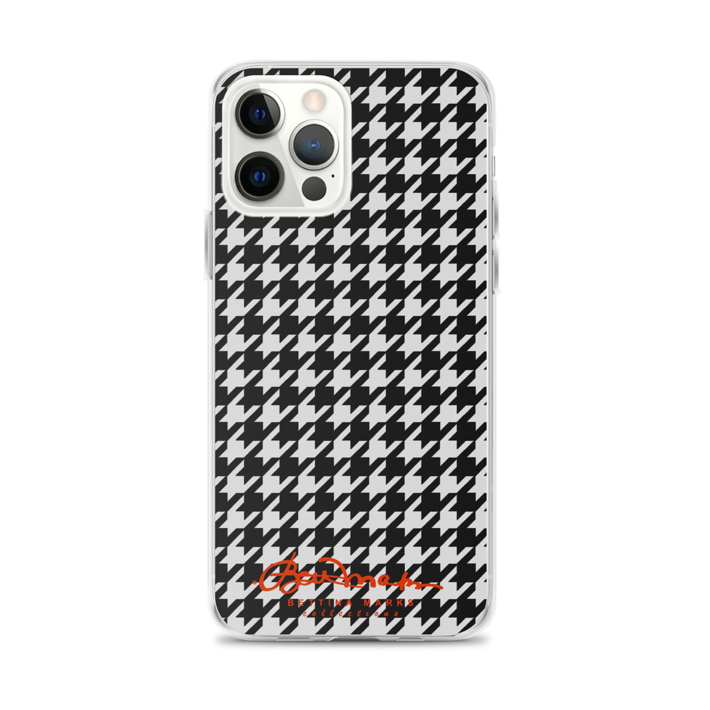 Black & White Houndstooth Clear Case for iPhone®