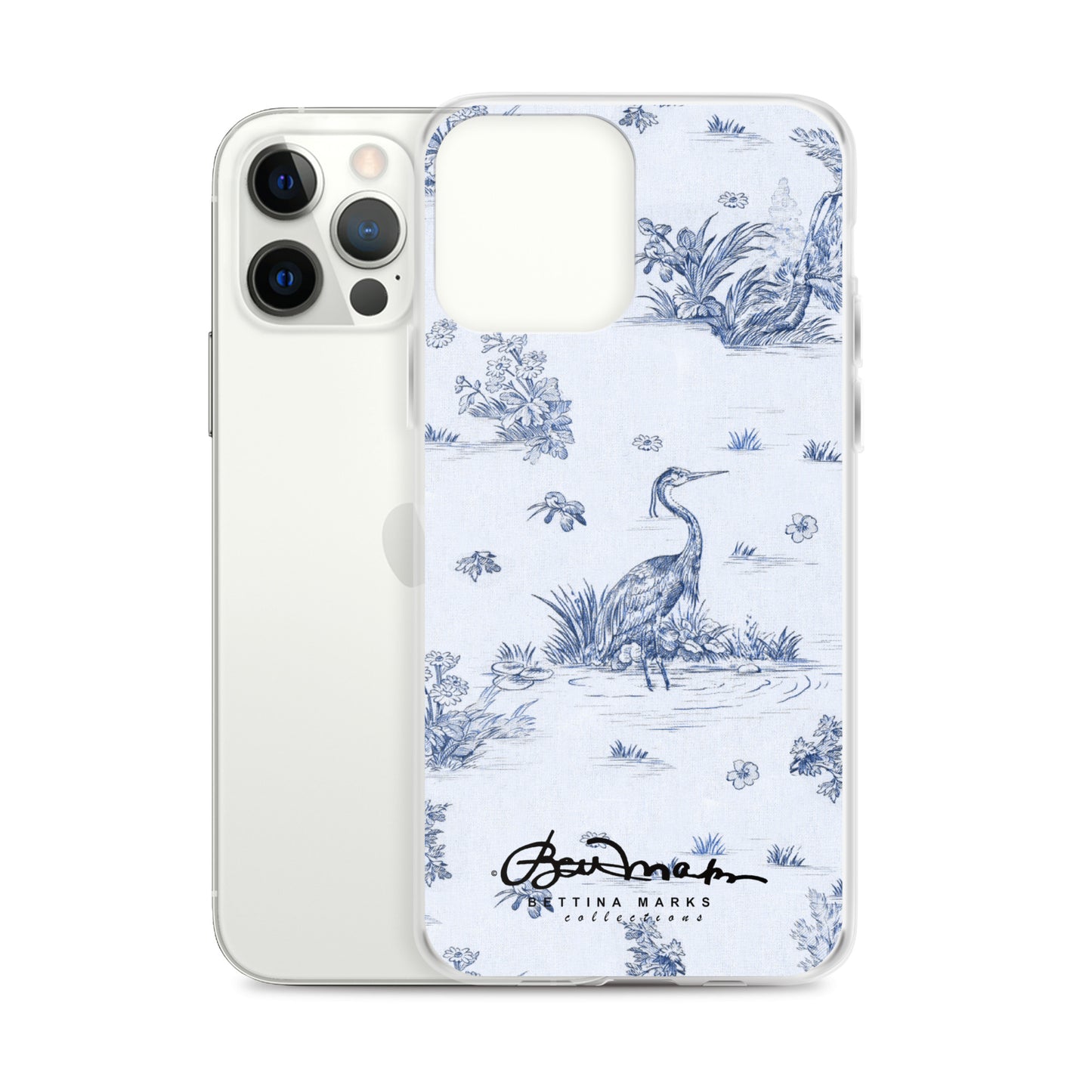 Toiles de Jouy Harmony Blue iPhone Case