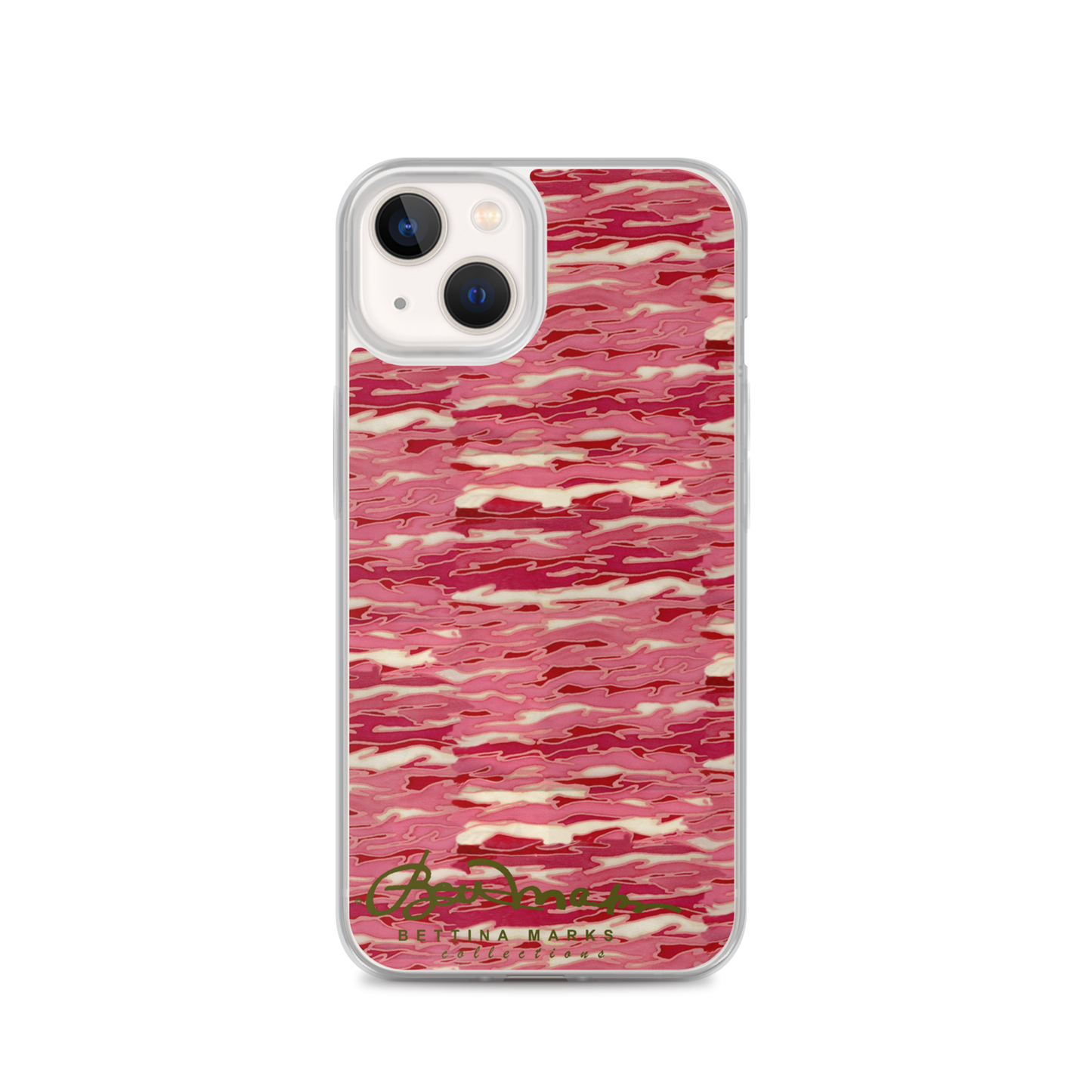 Pink Camouflage Lava iPhone X Case