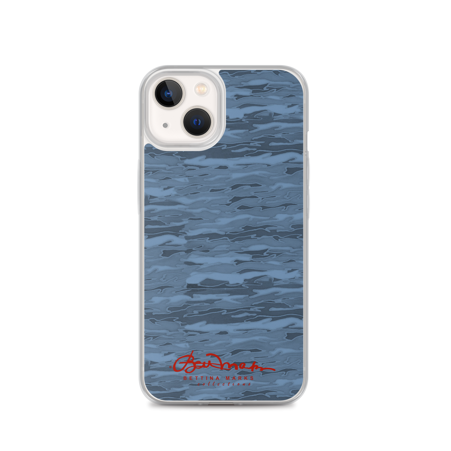 Steel Blue Camouflage Lava iPhone Case (select model)