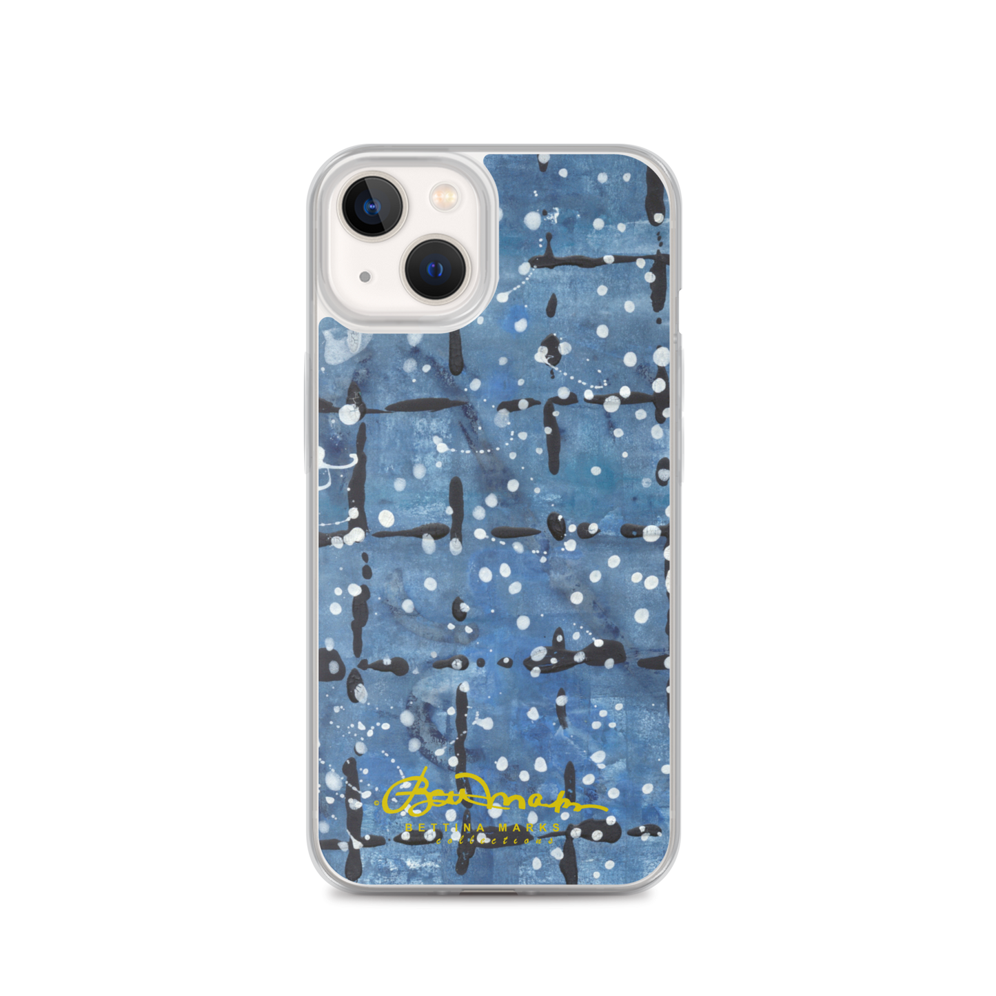 Blu&White Dotted Plaid iPhone Case (select model)