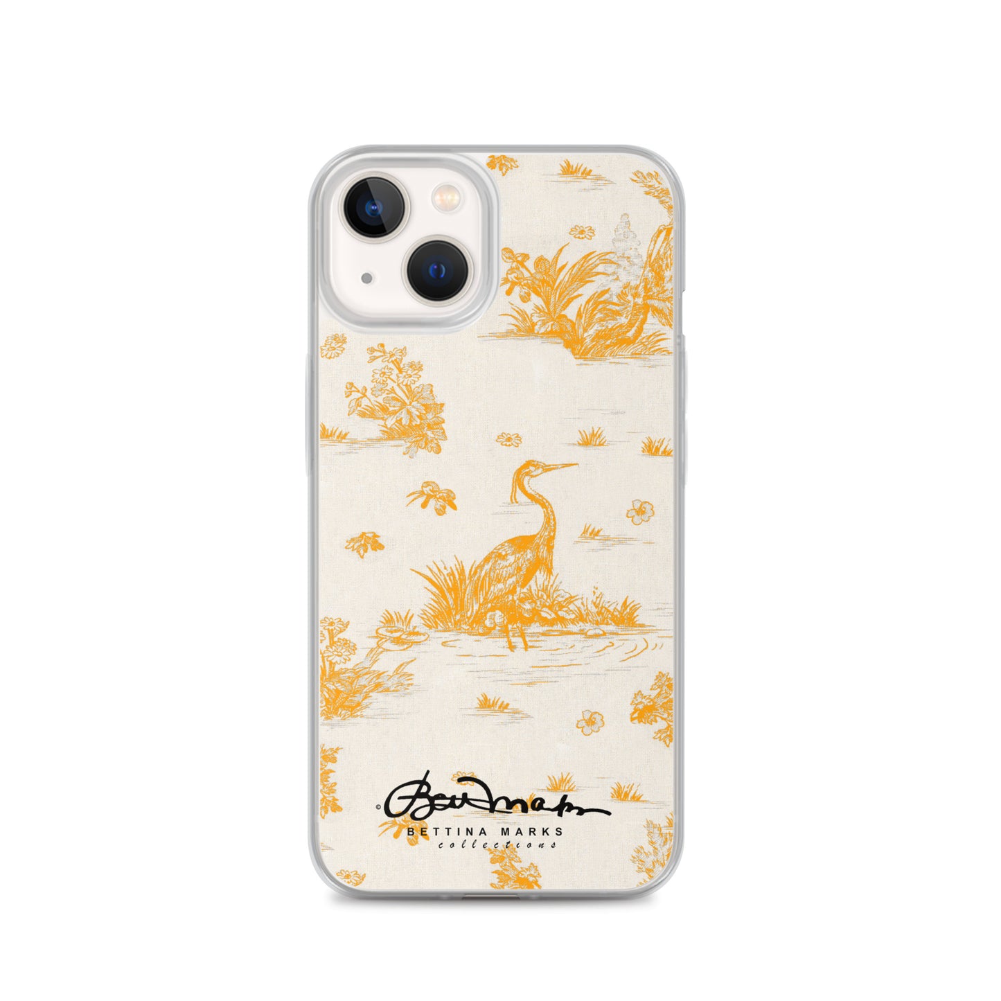 Toiles de Jouy Sacral Orange iPhone Case