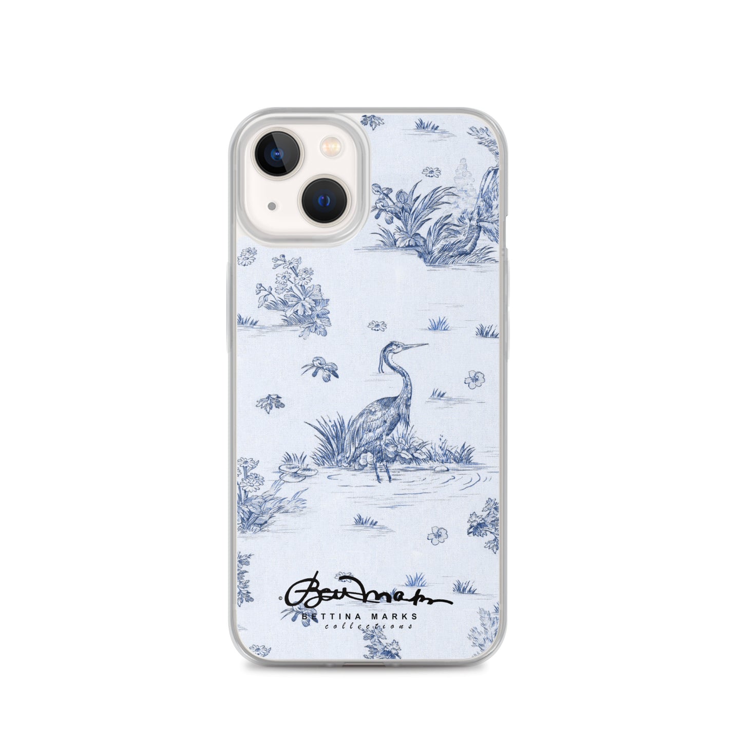 Toiles de Jouy Harmony Blue iPhone Case