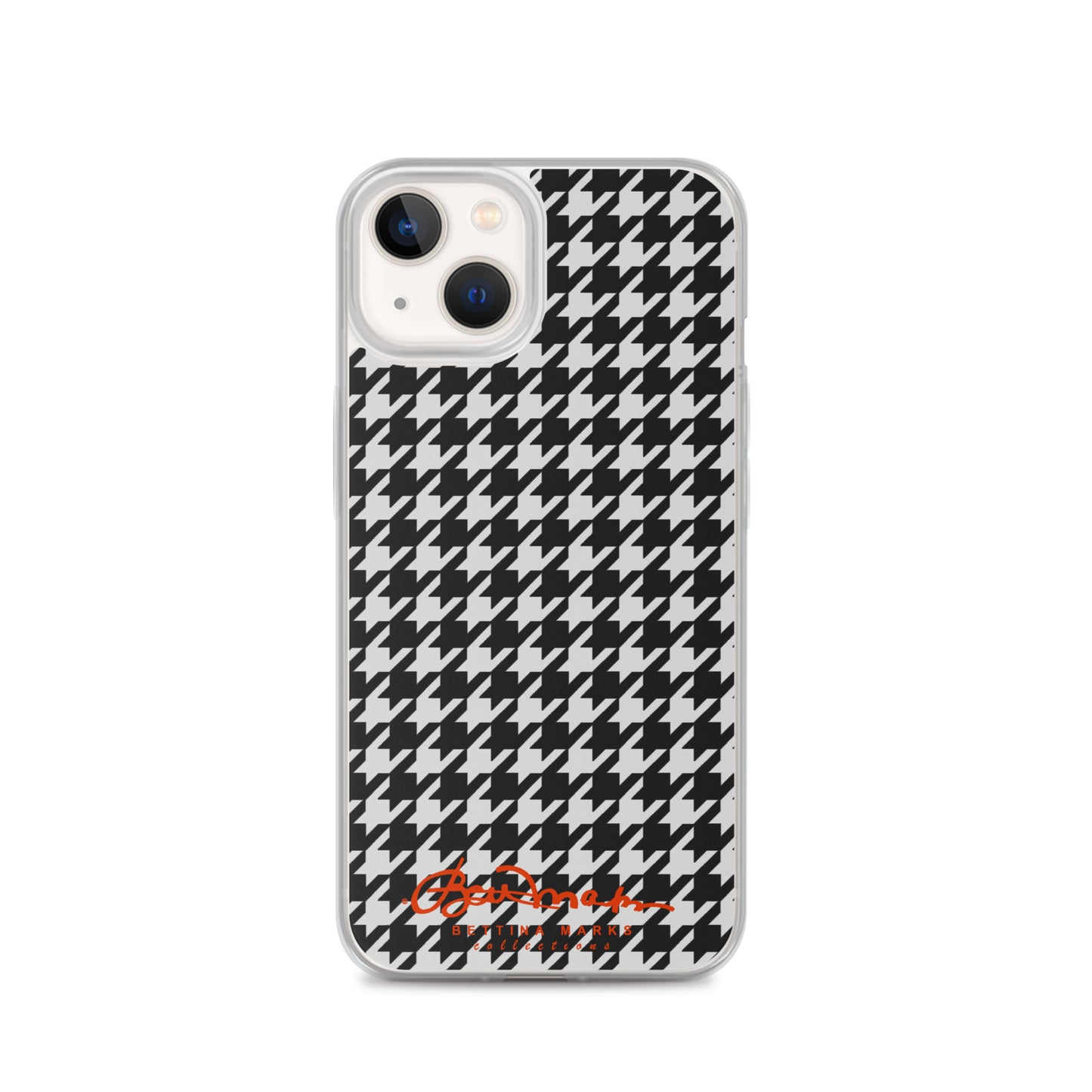 Black & White Houndstooth Clear Case for iPhone®