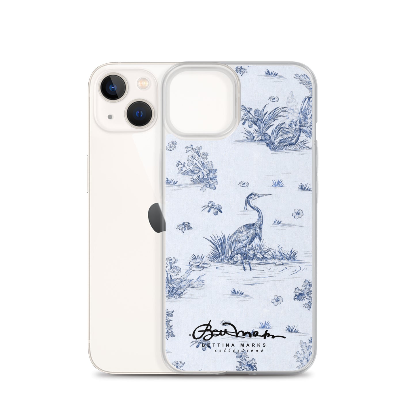 Toiles de Jouy Harmony Blue iPhone Case