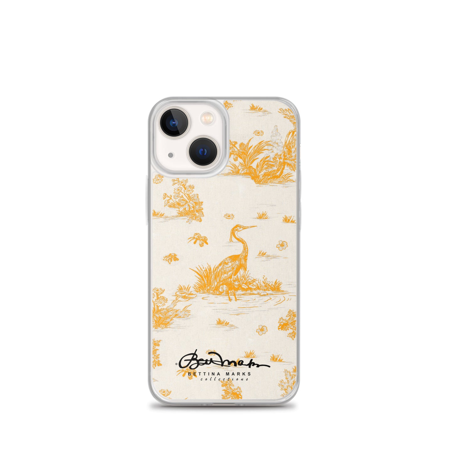 Toiles de Jouy Sacral Orange iPhone Case