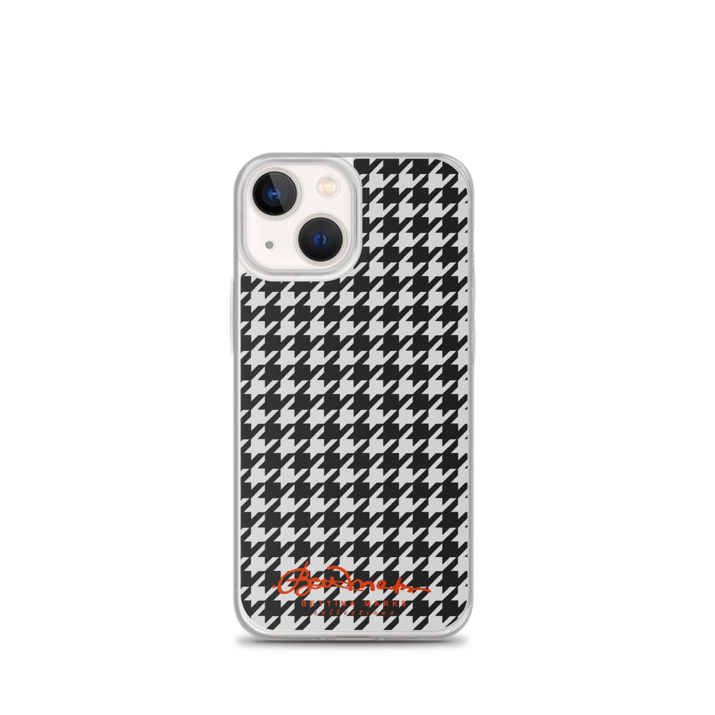 Black & White Houndstooth Clear Case for iPhone®